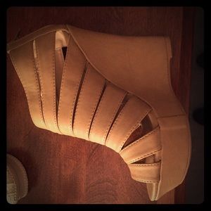 Charlotte Russe Tan Wedges