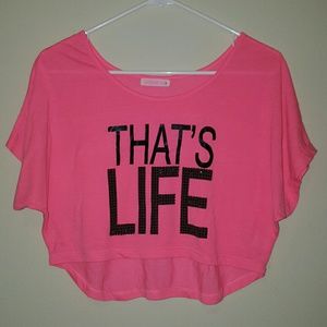 Pink Crop Top