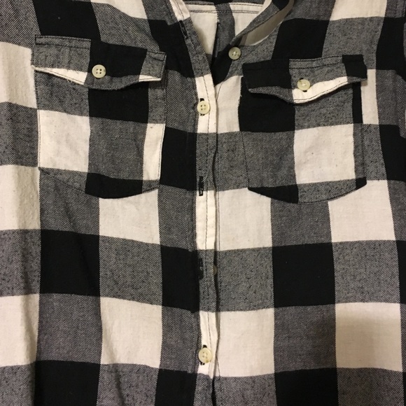 Cotton black and white plaid - Picture 2 of 2