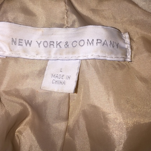 Off-white biker jacket from New York and Company - Picture 3 of 3