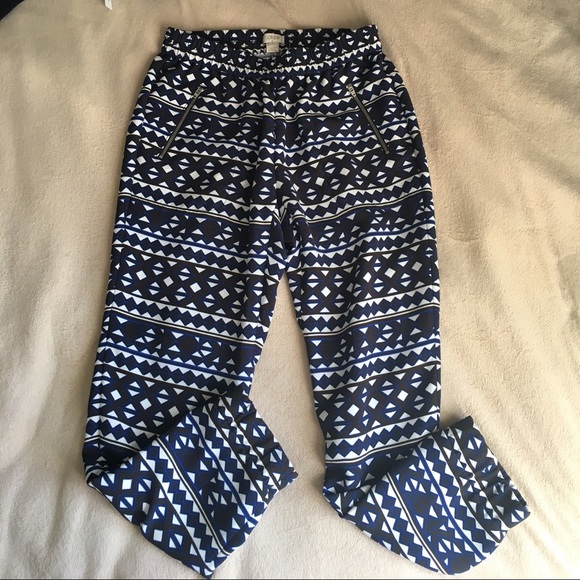 J.Crew Aztec print Joggers