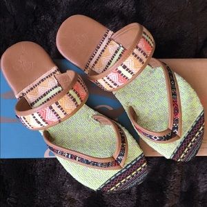 Tan leather sandals