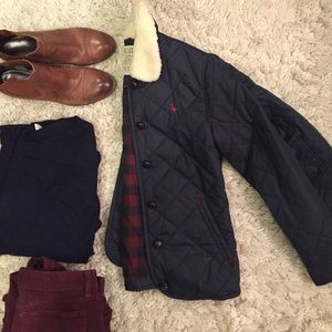 Jack Wills Navy Puffy Jacket