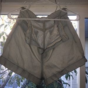 American apparel high waisted jean shorts