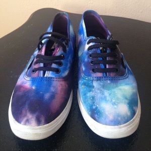 Blue/Purple Galaxy Vans