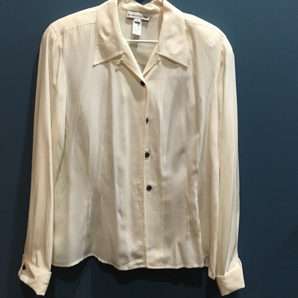 Classic button down silk shirt