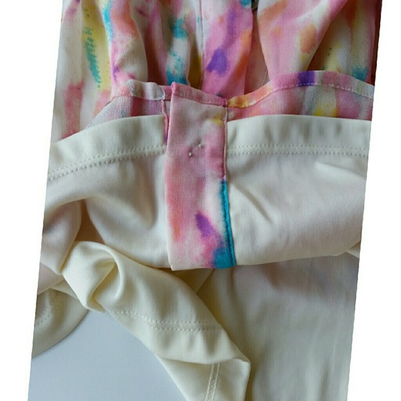 Rory Beca Pink Rainbow Watercolor Skirt - Picture 2 of 4