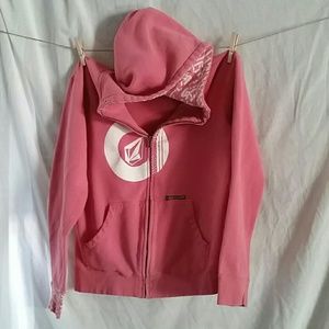 Volcom pink hoodie
