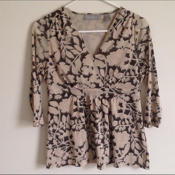 Floral wrap top by Liz Claiborne