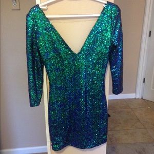 Sequin ''Mermaid" Mini Dress!