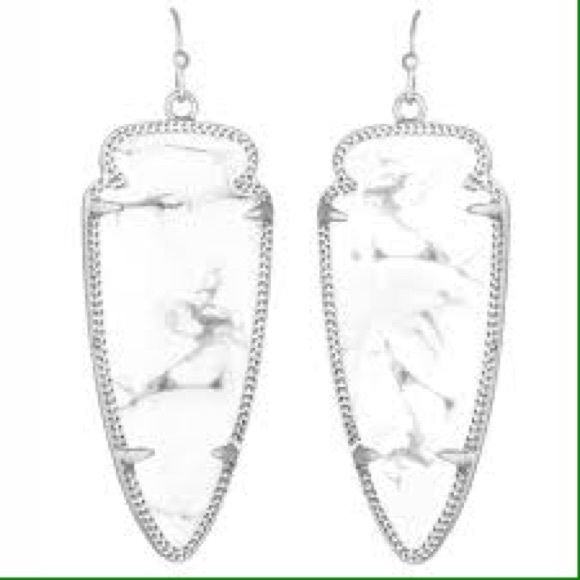 kendra scott white howlite earrings - Picture 2 of 2