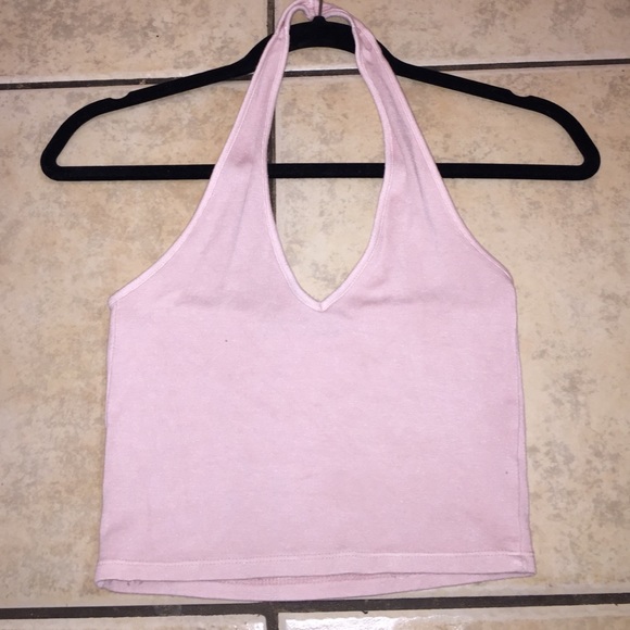 Brandy Melville pink halter top