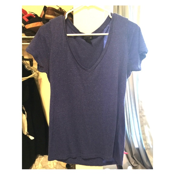 Blue V-Neck Tee - Picture 1 of 1