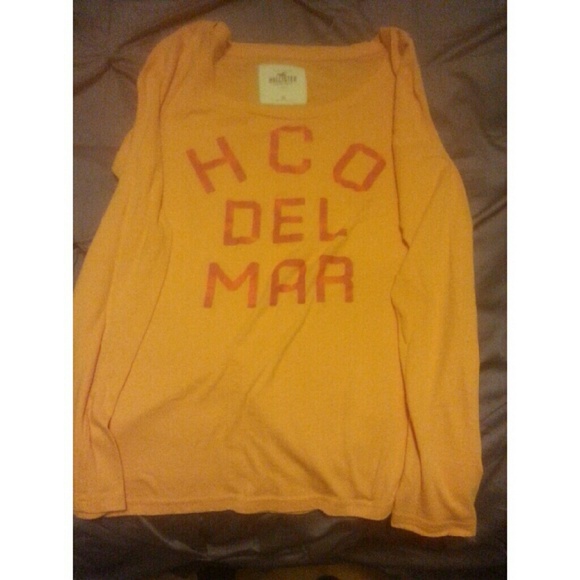 Orange long sleeve shirt