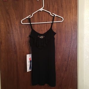 Jack BB Dakota Black Ruffle Tank