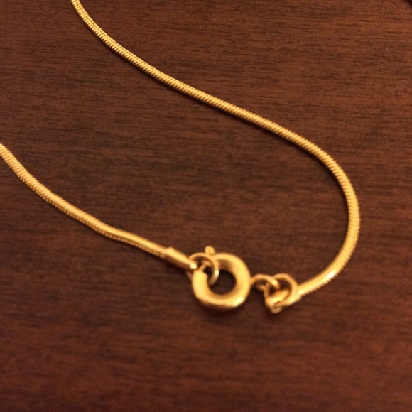 Gold, garnet, and diamond necklace - Picture 3 of 3