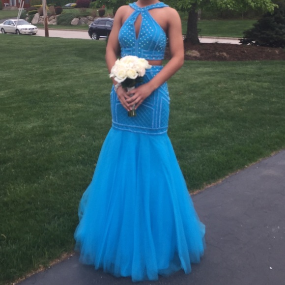 Rachel Allan 2 piece prom dress