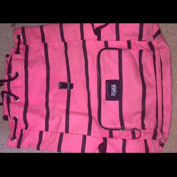 Pink and black VS Pink backpack
