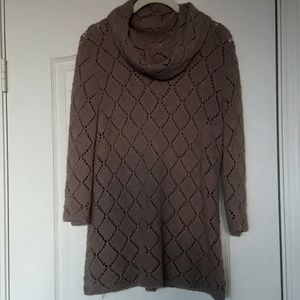 Dark taupish cowl neck sweater