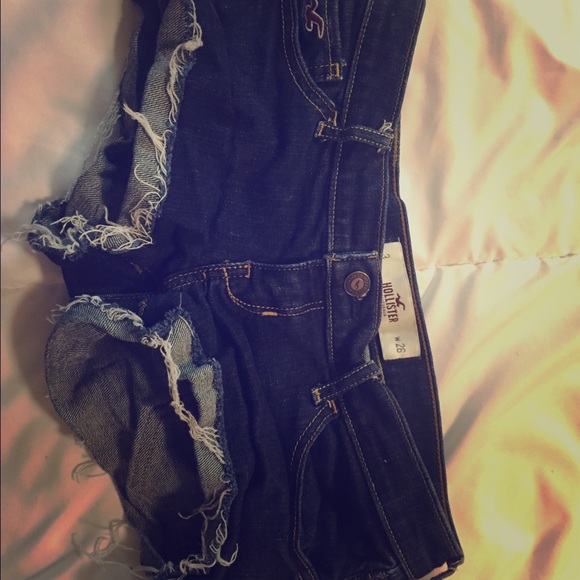 Hollister Dark Wash Short Jean Shorts