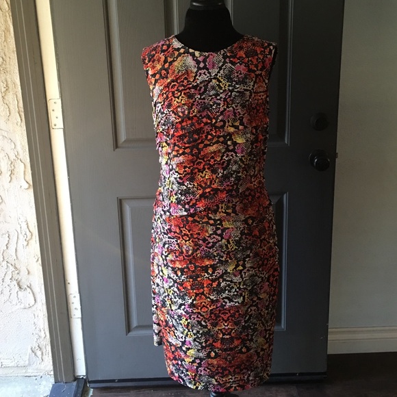 🎀LONDON TIMES MULTI COLOR PRINT DRESS