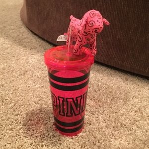 Pink tumbler (no dog)