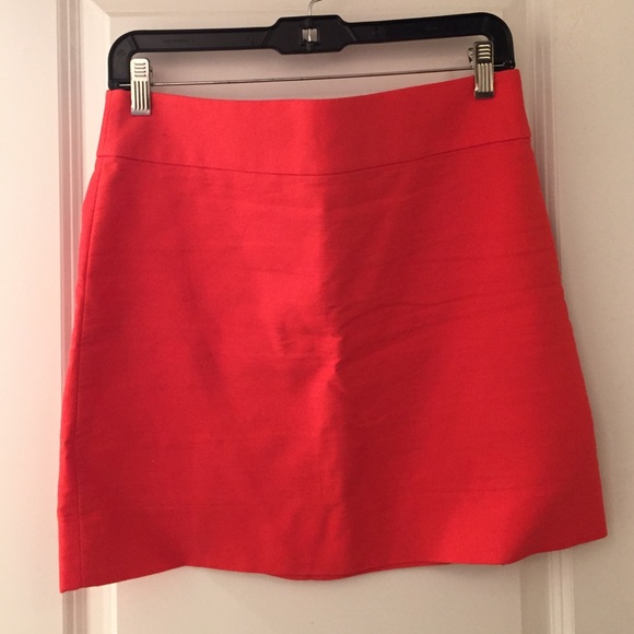 Jcrew Orange Skirt