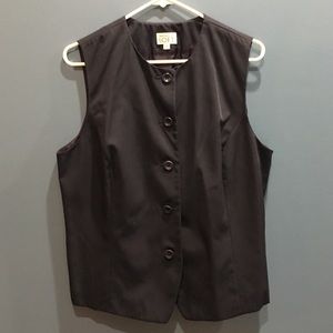 Navy button down shell