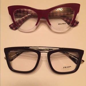 2 pairs of glasses - MIU MIU & PRADA