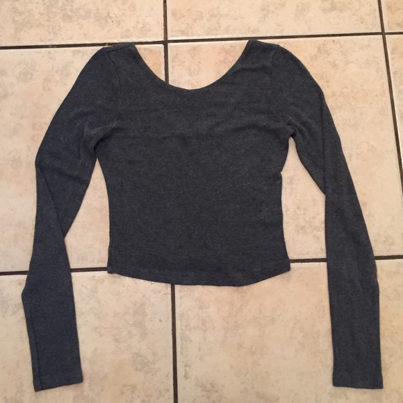 Brandy Melville Laurie top grey