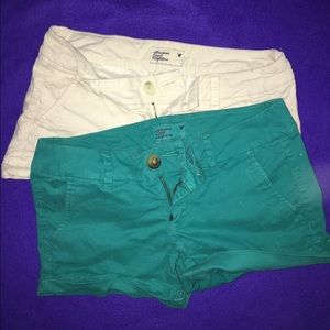 American eagle colored shorts