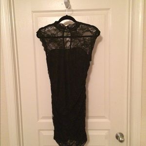 Black lace dress