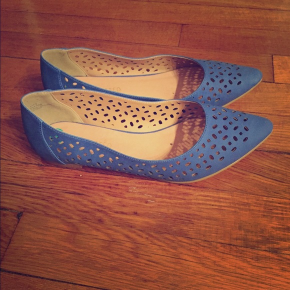 Restricted Shoes - Blue Flats Size 8