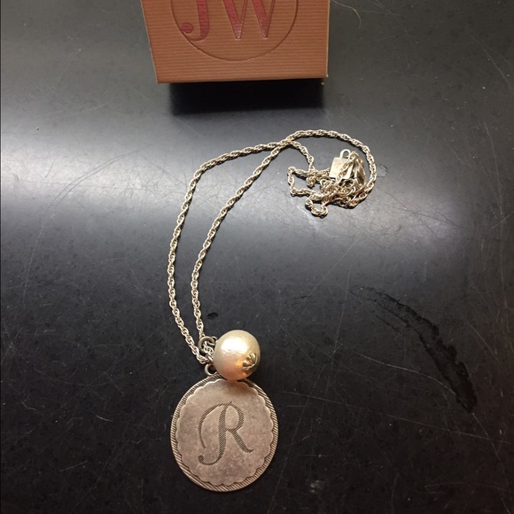 John Wind initial R necklace
