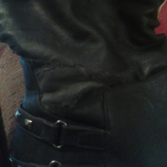 Studded black Riding Boots with no heel - Picture 3 of 3