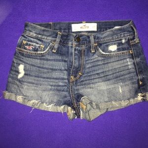 Hollister high waisted jean shorts!
