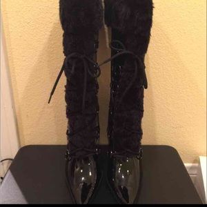 ❌SOLD❌ Brand new faux leather fur boots from Shiek