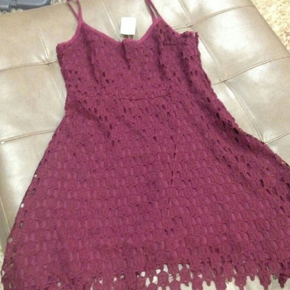 Maroon Baby Doll Dress