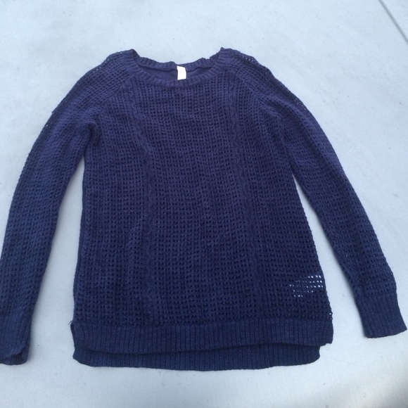 navy sweater