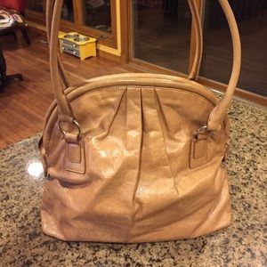Hobo brown leather shoulder bag
