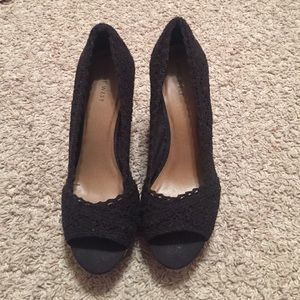 Black Nine West Wedges