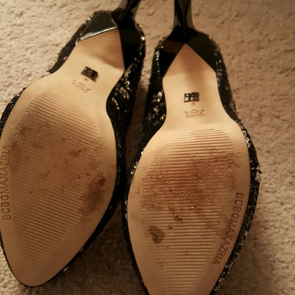 BCBGMAXAZRIA Two Toned Sequin Heels - Picture 3 of 4