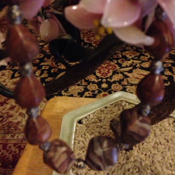 Vintage turtle stone necklace - Picture 1 of 4