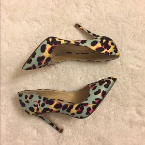 NEW Satin Print Stilettos