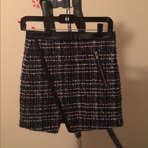 zara tweed skirt