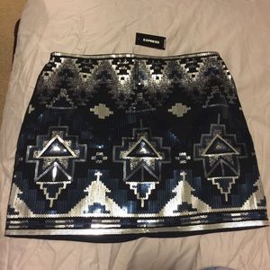 NWT Sequin mini skirt