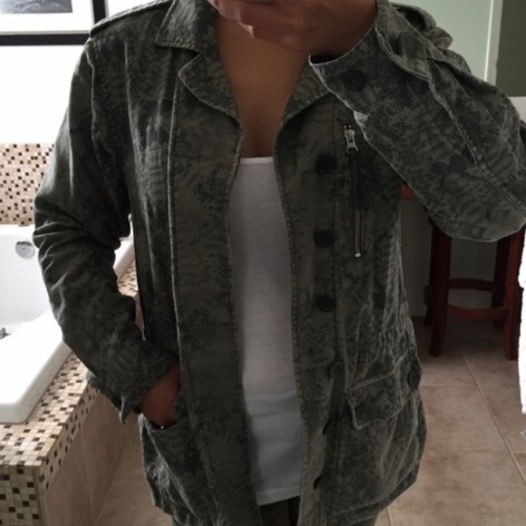 Rebecca Taylor military style army green jacket