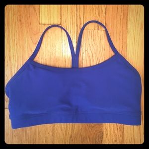 Blue sports bra