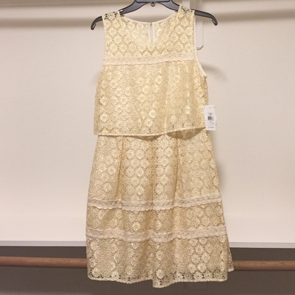 Beautiful gold lace dress