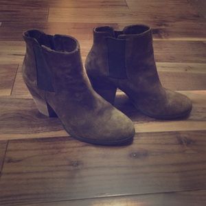 Vince Camuto Suede Brown Booties 8.5